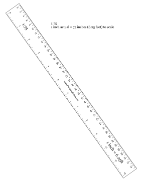 Hobbyist 1 to 75 Scale Printable Ruler
