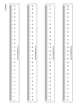 Meterstick Printable Ruler