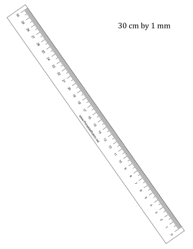 R To L Ruler 30-cm By mm Printable Ruler