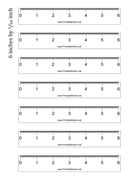 Ruler 6-inch by 1/50 inch Printable Ruler