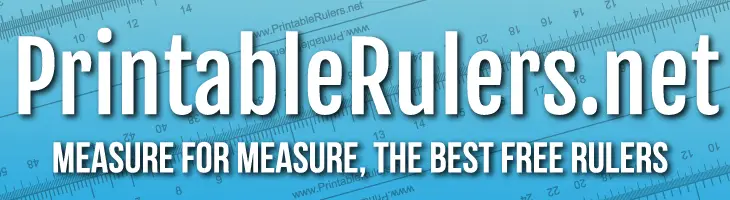 Printable rulers