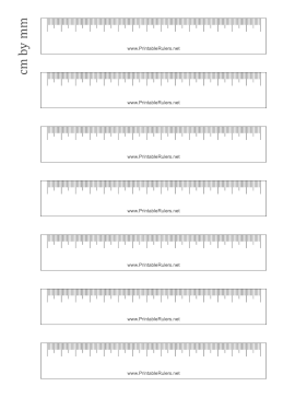 Blank Centimeters Classroom Rulers Printable Ruler
