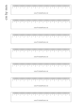 Blank Centimeters Classroom Rulers - Printable Ruler