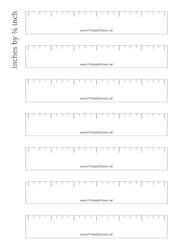 Blank Inch Classroom Rulers Printable Ruler