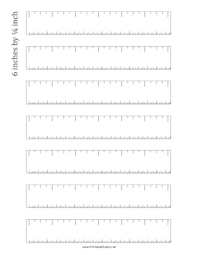 Blank Ruler 6-Inch By 4 With cm Printable Ruler