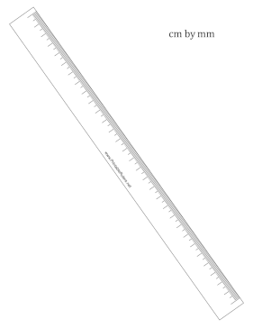 Blank Ruler With Centimeters Printable Ruler