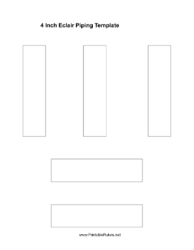 Eclair Piping Template Printable Ruler