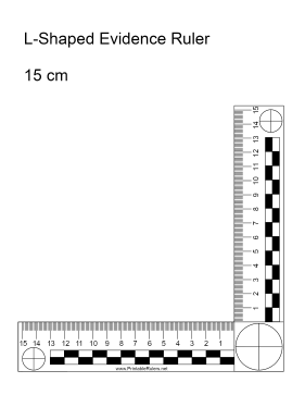 Evidence Ruler 15 Centimeters Printable Ruler