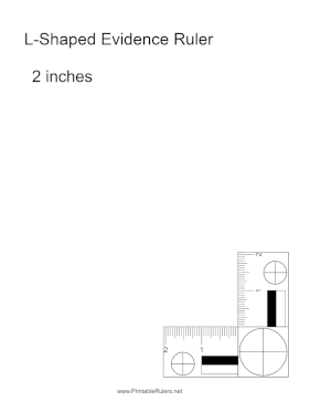 Evidence Ruler 2 Inches Printable Ruler