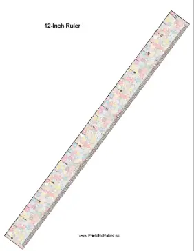Flower Ruler Printable Ruler