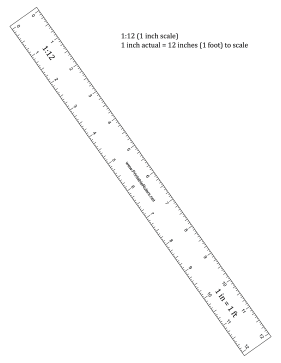 Hobbyist 1-inch Scale Ruler Printable Ruler