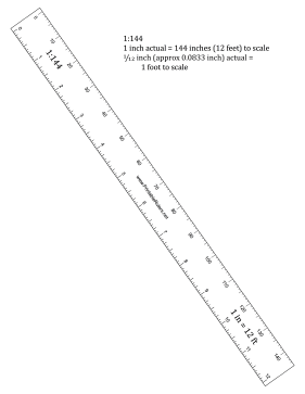 Hobbyist 144th-Scale Ruler Printable Ruler