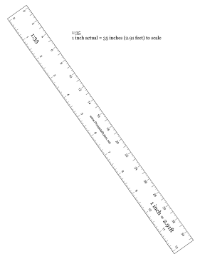 Hobbyist 1 to 35 Scale Printable Ruler