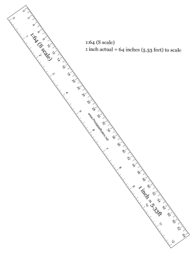 Hobbyist S-Scale Printable Ruler