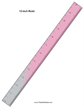 Iridescent Ruler Printable Ruler