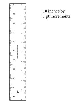 Layout Ruler 7-points Printable Ruler