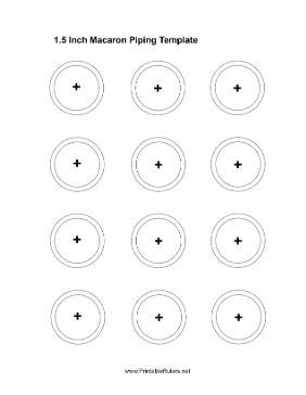 Macaron Piping Template Printable Ruler