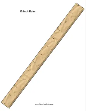 Paper Bag Ruler Printable Ruler