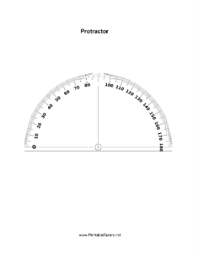 Protractor Left Increases Printable Ruler