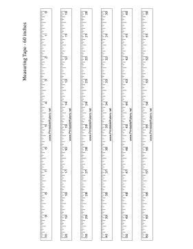 Printable Tape Measure - Free 60 Measuring Tape