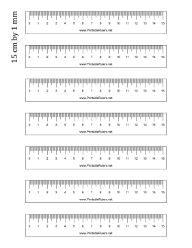 15-cm by mm Ruler - Printable Ruler