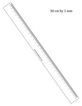 Ruler 30-CM By MM No Numbers Printable Ruler