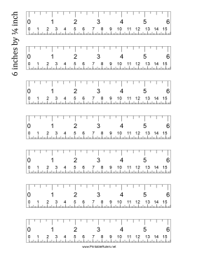 Ruler 6-Inch By 4 With cm - Printable Ruler