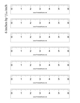 Ruler 6-inch by 1/10 inch Printable Ruler