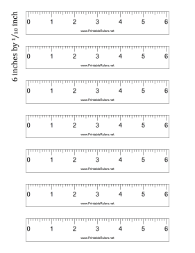 Printable 6 Inch Ruler Actual Size Template - Advance Glance