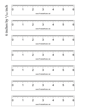 Ruler 6-inch by 1/32 inch Printable Ruler