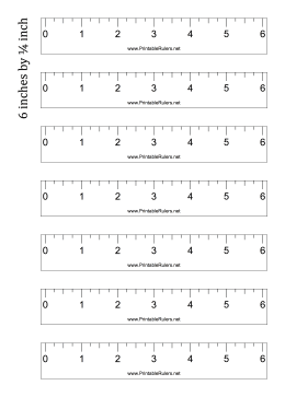 Printable 6-Inch Ruler – Tim's Printables