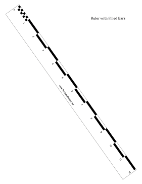 Ruler Filled Bars Printable Ruler