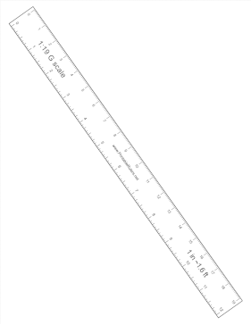 Scale Ruler 1:19 Printable Ruler