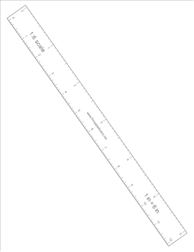 Scale Ruler 1:6 Printable Ruler