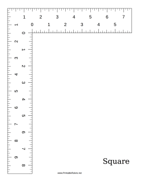 Square - Printable Ruler