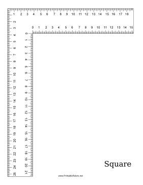 Square Ruler Centimeters Printable Ruler