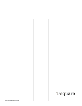 T-square Printable Ruler