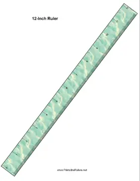 Water Ruler Printable Ruler