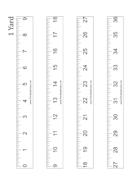 Yardstick Large Print Printable Ruler