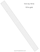 12in Ruler Eighth Inch Grid