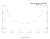 Adult Scoop-Neck Ruler