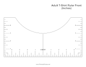 Adult T-Shirt Ruler