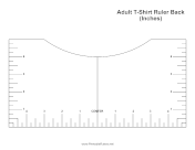 Adult T-Shirt Ruler Back