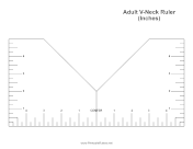 Adult V-Neck Ruler