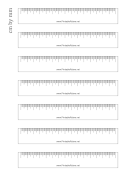 Blank Centimeters Classroom Rulers
