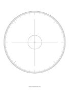 Blank Protractor 360 Degrees
