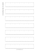 Blank Ruler 6-Inch By 4 With cm