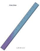 Blue Gradient Ruler OpenOffice Template