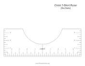 Child T-Shirt Ruler