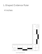 Evidence Ruler 4 Inches